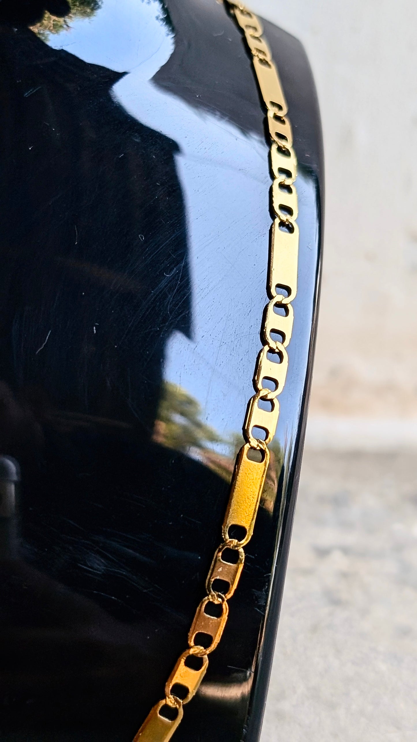 Premium Gold-Plated Figaro Chain for Men | Stylish & Durable Stainless Steel Necklace