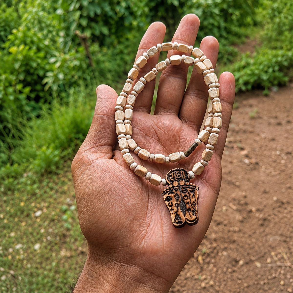 Shri Radha Charan Tulsi Mala Vrindavan (10 Inch)
