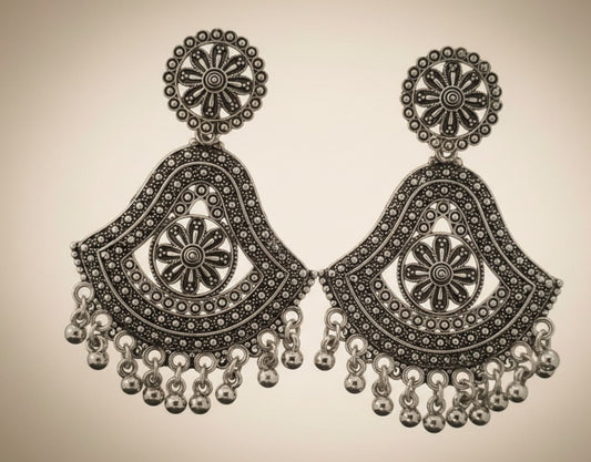 Vintage Bloom Statement Earrings