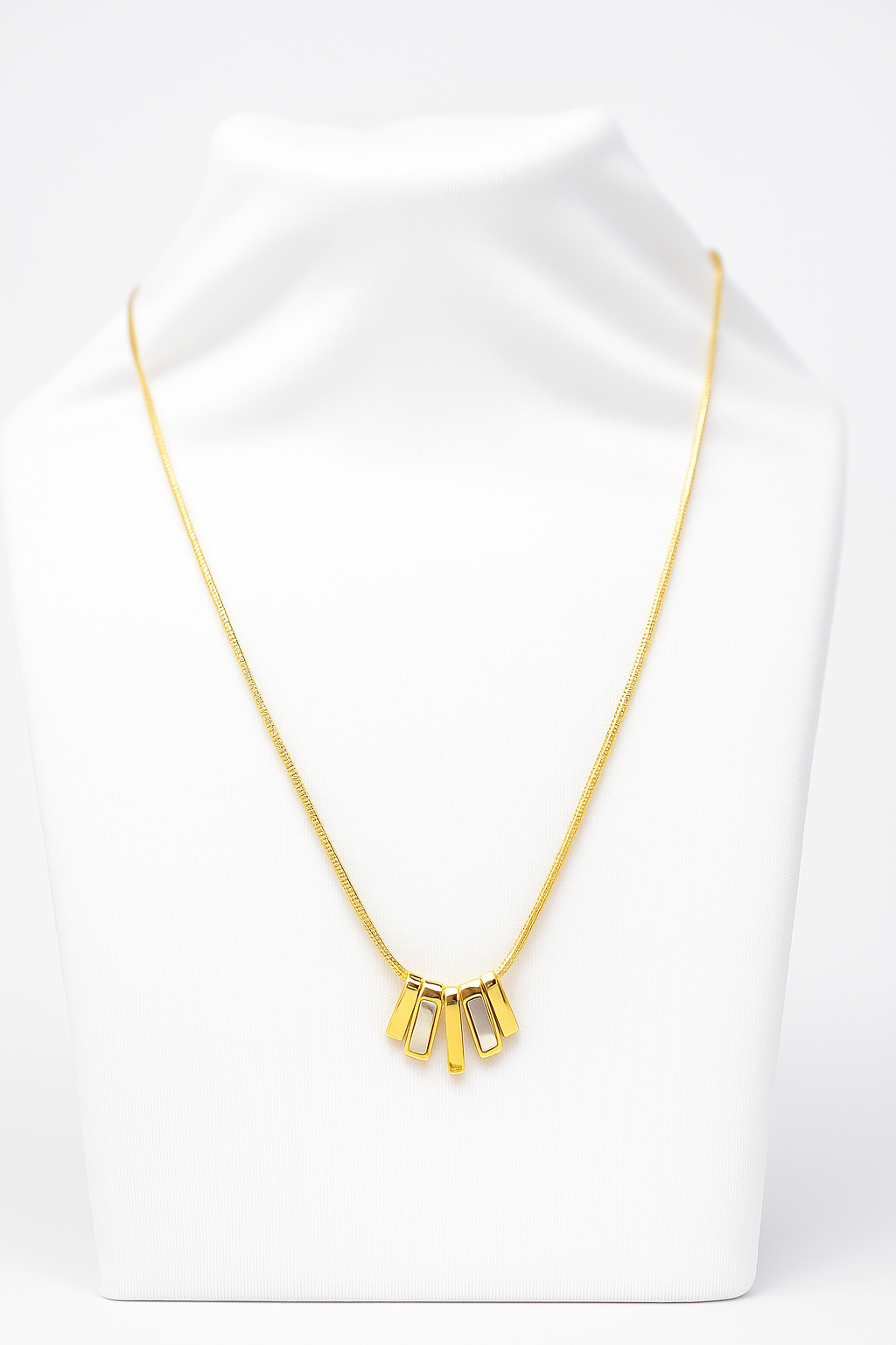 Minimalist Gold Bar Pendant Necklace