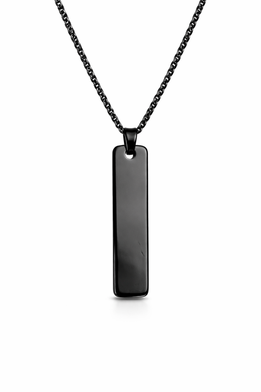 Premium Black  Pendant for Men | Stainless Steel Chain |