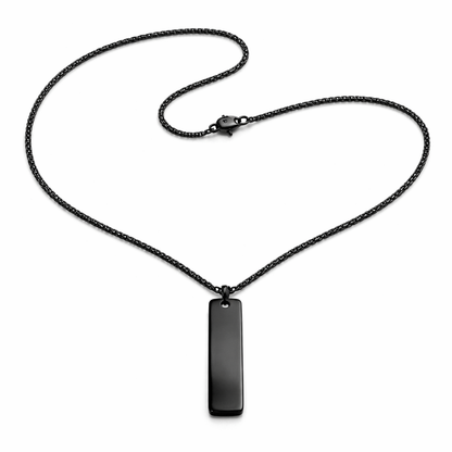 Premium Black  Pendant for Men | Stainless Steel Chain |