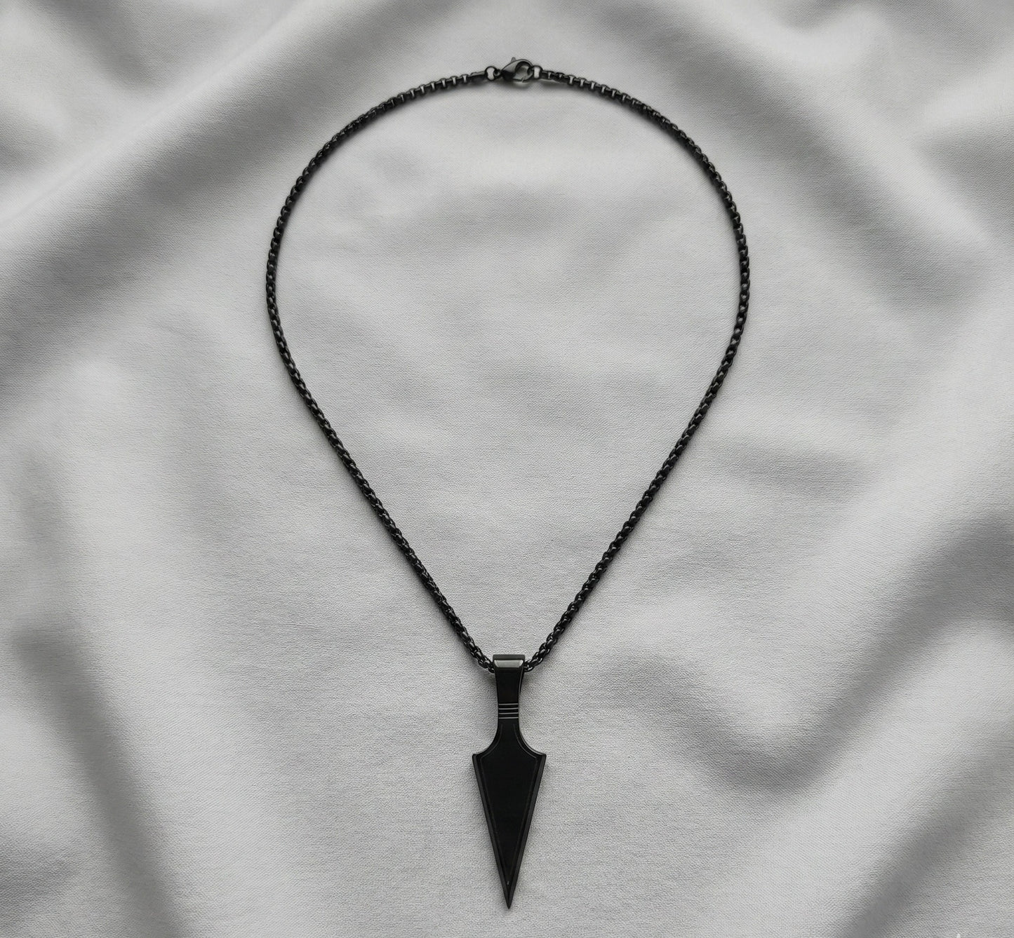 Premium Matte Black Arrow Pendant  for Men