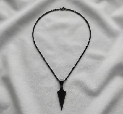 Premium Matte Black Arrow Pendant  for Men