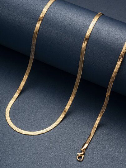 Premium Gold Snake Chain – 18K Shine (Suitable for: Men & Women)