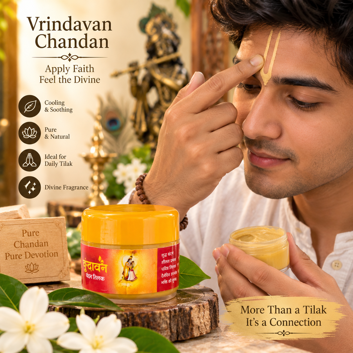 Pure Vrindavan Chandan Tilak