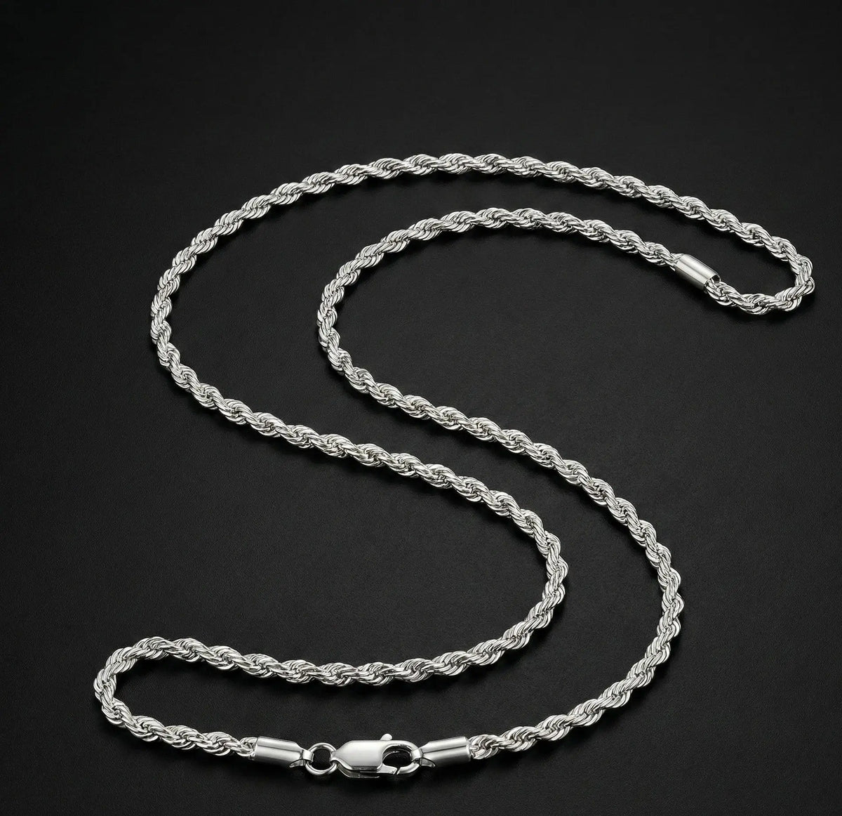 Silver Rope Chain for Men