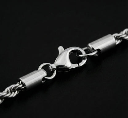 Premium Silver Rope Chain  for Men & Women